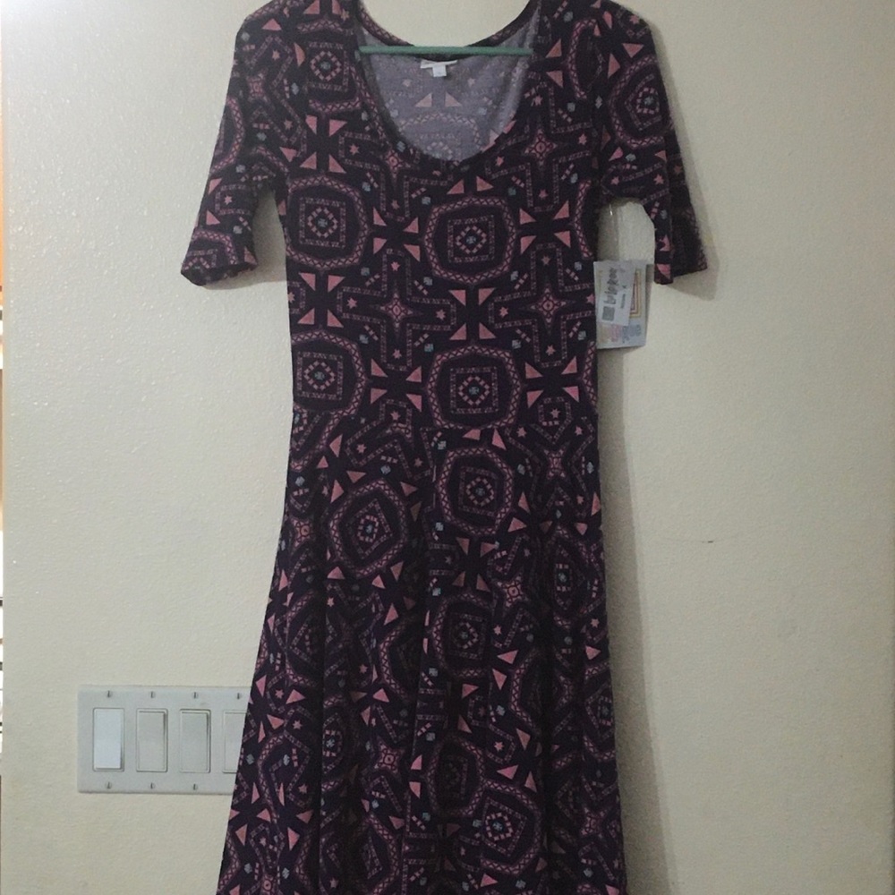 Printed Lularoe Nicole Dress size small